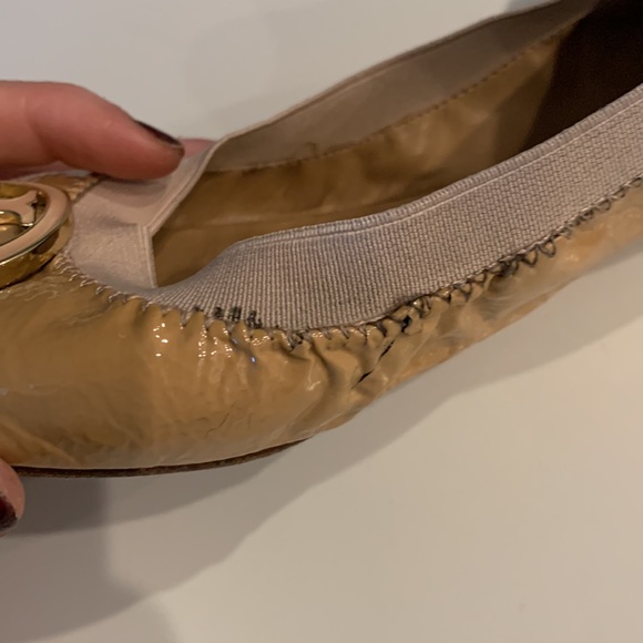Tory Burch Caroline nude patent leather flats-size 8 - Picture 14 of 14